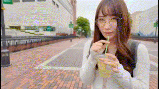 srgt141【清華ちゃん】しろうとガチャ エロGIF 1