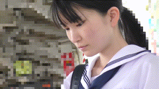 y021【白セーラー紺リボンちゃん 21】ゆず故障 エロGIF 3