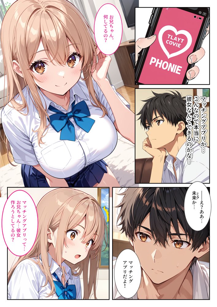 マッチングアプリで現れた爆乳妹に誘惑されて孕ませました！ 無料エロ漫画 raw エロ同人誌画像 002