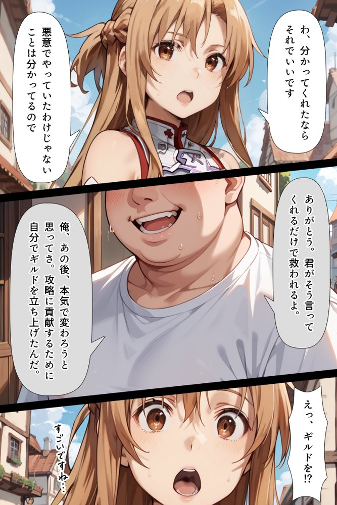 スキル絶対君主でアスナを犯し尽くす！ 無料エロ漫画 raw エロ同人誌画像 019
