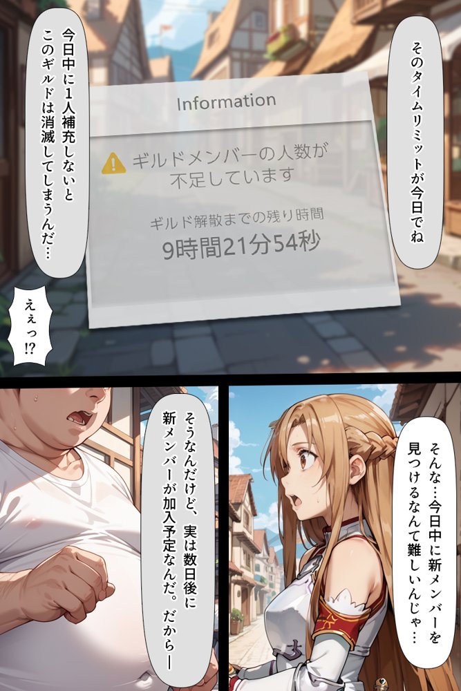 スキル絶対君主でアスナを犯し尽くす！ 無料エロ漫画 raw エロ同人誌画像 021