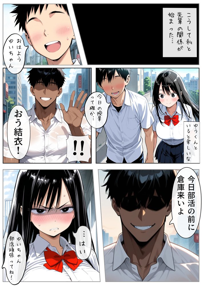 男女交際禁止の学校で隠れて付き合っていたら巨根の先輩にバレて潮吹きアクメさせられた話 無料エロ漫画 raw エロ同人誌画像 029