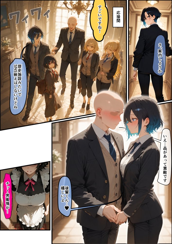 女学園の王子様♀の百合ハーレムの竿係になった2 無料エロ漫画 raw エロ同人誌画像 027
