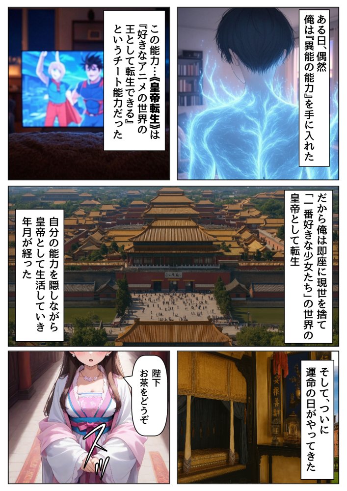 後宮美少女に種付けしまくる（後編）《ストーリー＆台詞ありCG集》〜《巨根チート皇帝転生》〜 無料エロ漫画 raw