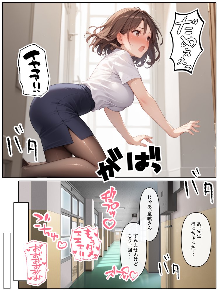 【コミック版】性処理学園〜転勤・処女教師編〜 無料エロ漫画 raw