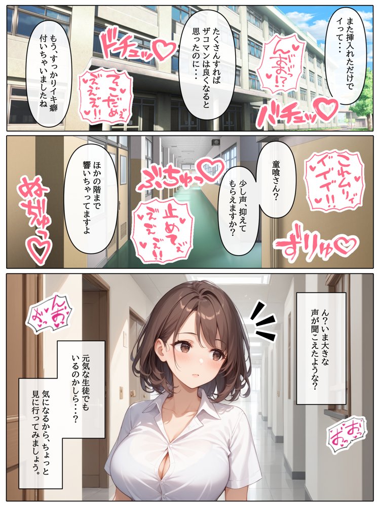 【コミック版】性処理学園〜転勤・処女教師編〜 無料エロ漫画 raw