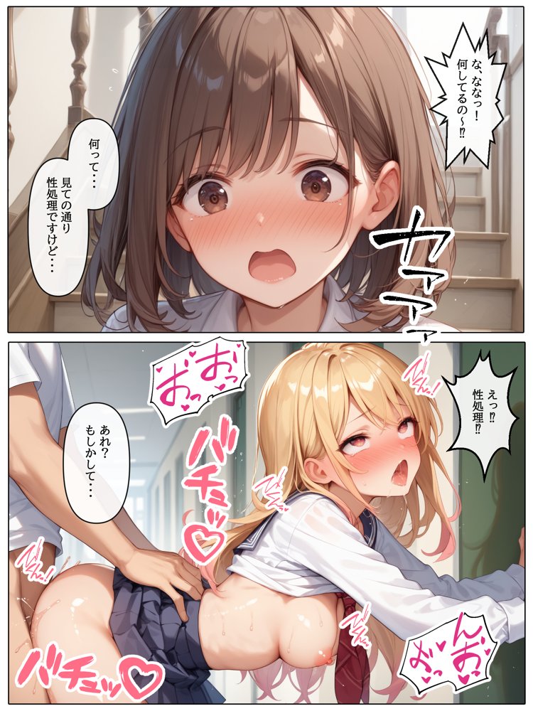 【コミック版】性処理学園〜転勤・処女教師編〜 無料エロ漫画 raw