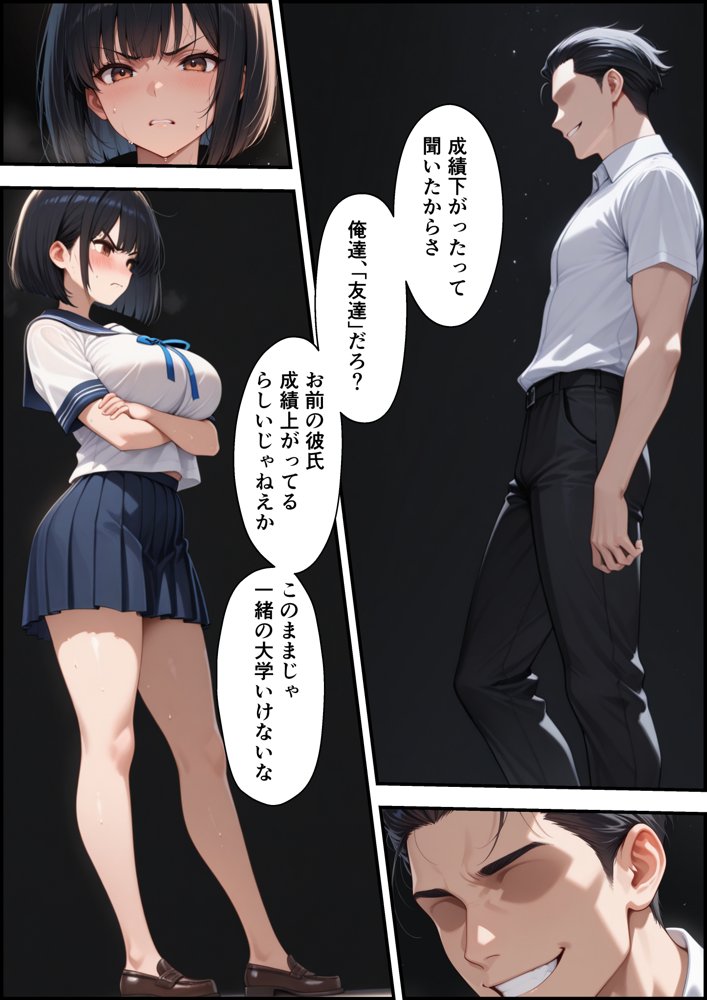 ボクを守るために不良の性奴●になっても絶対に堕ちないカノジョ3 無料エロ漫画 raw
