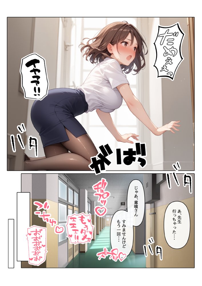 【コミック版】性処理学園〜転勤・処女教師編〜 無料エロ漫画 raw