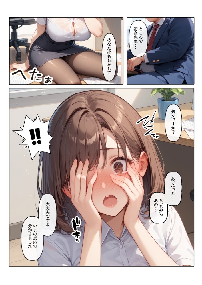 【コミック版】性処理学園〜転勤・処女教師編〜 無料エロ漫画 raw