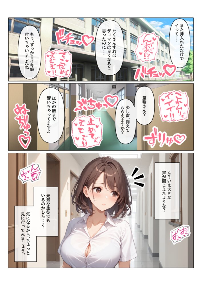 【コミック版】性処理学園〜転勤・処女教師編〜 無料エロ漫画 raw