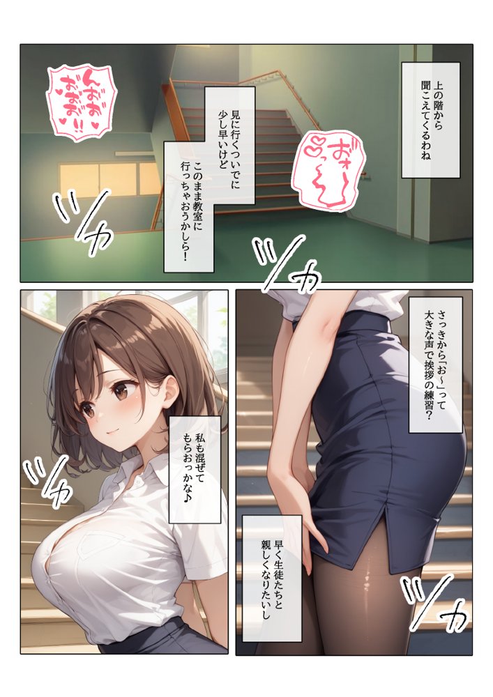 【コミック版】性処理学園〜転勤・処女教師編〜 無料エロ漫画 raw