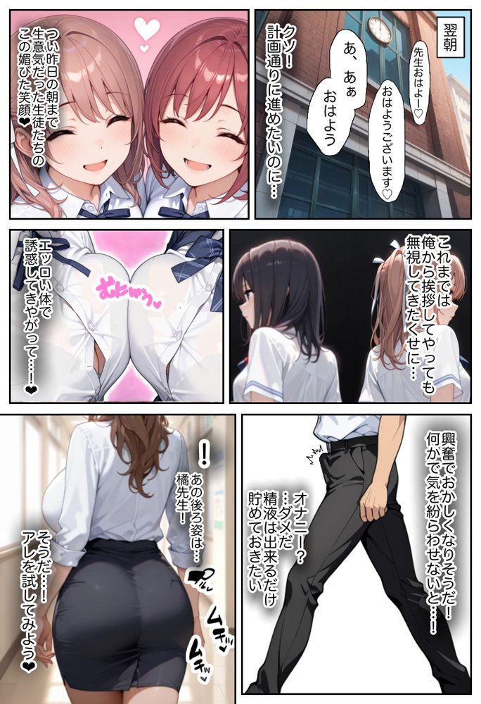 俺しか勃起できない世界  〜Kカップ爆乳陰キャ教え子生オナホ化計画〜 無料エロ漫画 raw エロ同人誌画像 020