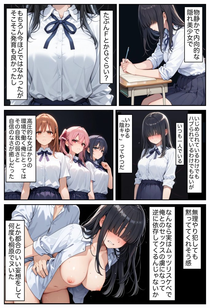 俺しか勃起できない世界  〜Kカップ爆乳陰キャ教え子生オナホ化計画〜 無料エロ漫画 raw エロ同人誌画像 026