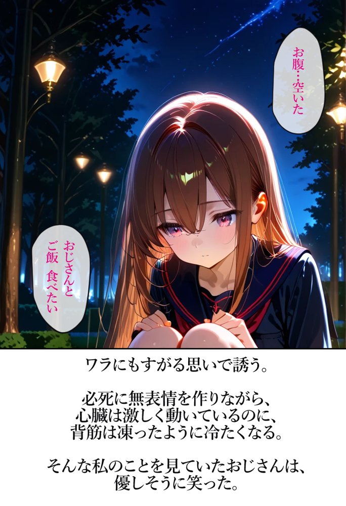 家出少女 おじさんに種付けされる 無料エロ漫画 raw エロ同人誌画像 014