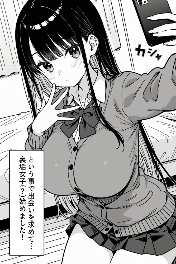 黒髪ロングで清楚なあの子が裏垢バレして専用肉オナホにされる話 無料エロ漫画 raw エロ同人誌画像 004