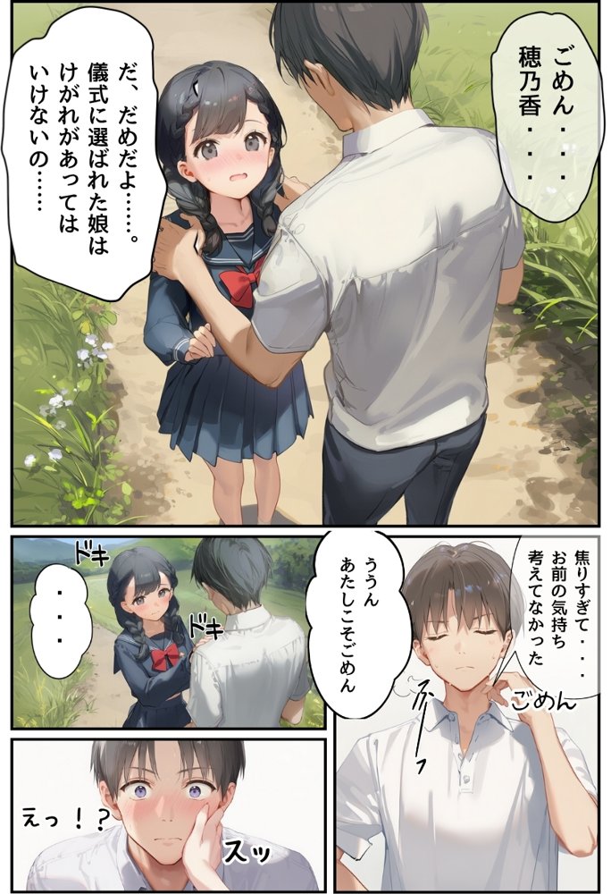 【因習村】村の飢饉を救うため差し出された僕の彼女、BMI40越えの性欲だけはいっちょ前の種付けおじさんに媚薬を飲まされ、おじさん特有のねちっこい前戯で全身べちょべちょに舐められた挙げ句、聖なる肉棒（チンカス付き）の掃除を実施！その後は遂に処女おまんこにゴールイン！入念かつ丹念にがん突きにされ、イキまくりんぐ！一晩中汗だくで連続絶頂アクメを決めさせられた話 無料エロ漫画 raw エロ同人誌画像 015