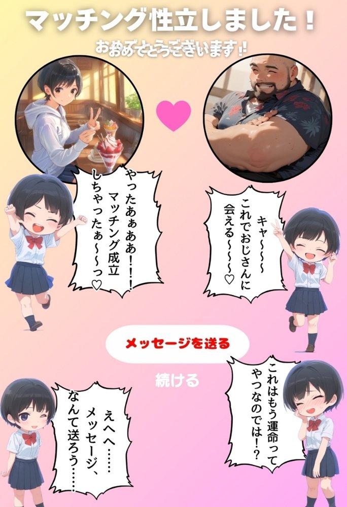 おじさん限定マッチングアプリ【おじ恋】で処女捧げちゃいました。 無料エロ漫画 raw