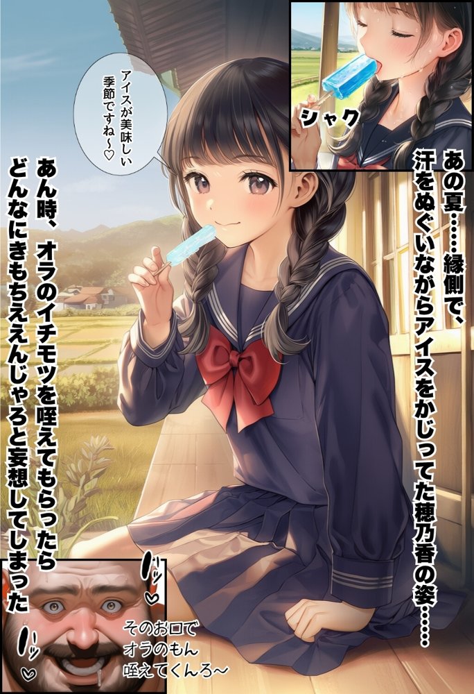 【因習村】村の飢饉を救うため差し出された僕の彼女、BMI40越えの性欲だけはいっちょ前の種付けおじさんに媚薬を飲まされ、おじさん特有のねちっこい前戯で全身べちょべちょに舐められた挙げ句、聖なる肉棒（チンカス付き）の掃除を実施！その後は遂に処女おまんこにゴールイン！入念かつ丹念にがん突きにされ、イキまくりんぐ！一晩中汗だくで連続絶頂アクメを決めさせられた話 無料エロ漫画 raw エロ同人誌画像 032