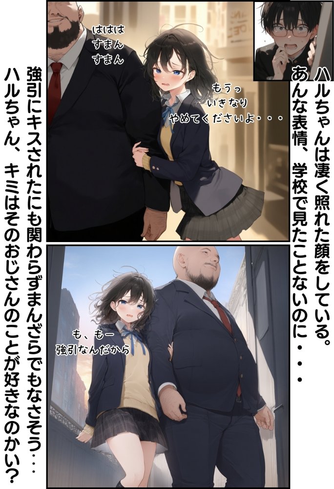 地味で華奢な裏垢女子がおじさんに甘やかされてハメ撮り撮影〜BSS編、僕が先に好きだったのに〜 無料エロ漫画 raw エロ同人誌画像 045