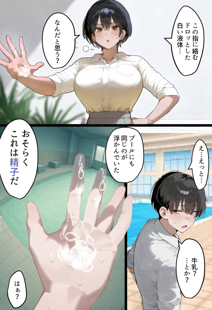 俺の爆乳競泳カノは大会裏で童貞坊主に筆下ろし強要され乳首イキから孕ませSEX漬けにされてた話 【寝取られ精液プール2】 無料エロ漫画 raw エロ同人誌画像 009