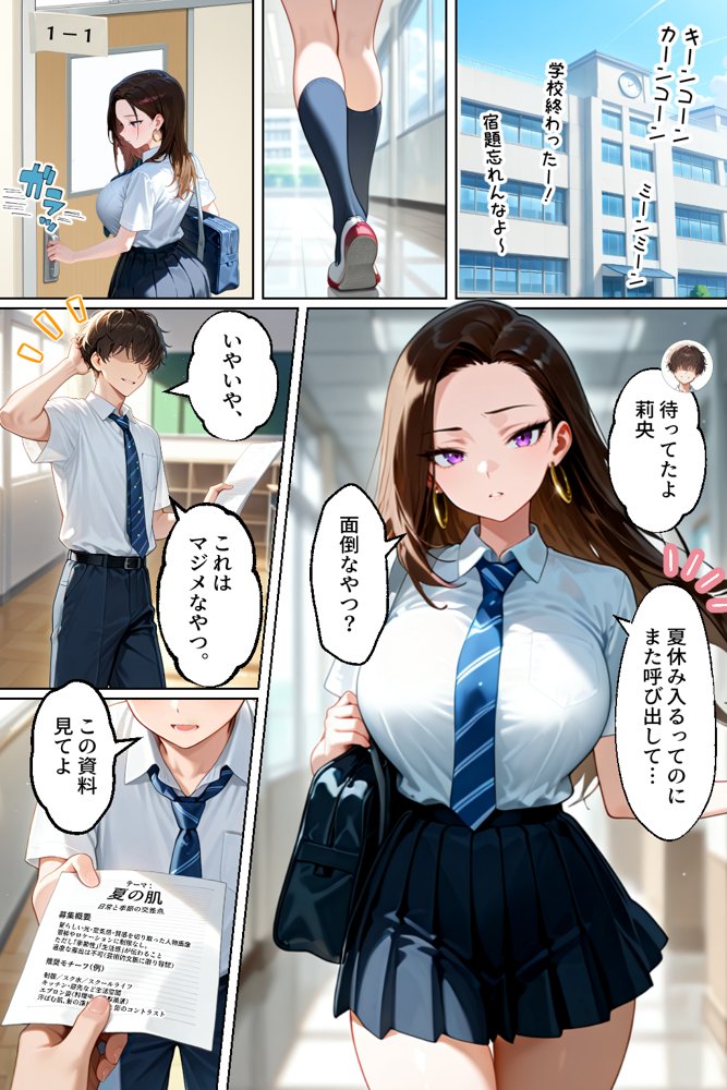 強気だけど実はチョロすぎる幼馴染ギャルー夏休み編ー 無料エロ漫画 raw
