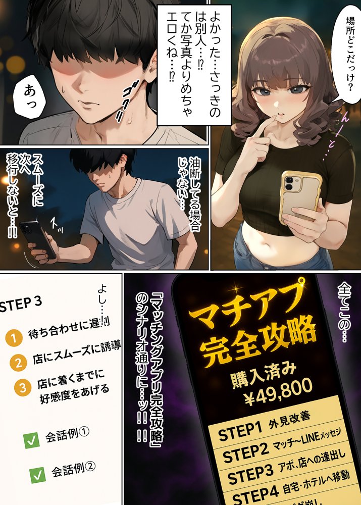 【実話】童貞マチアプ体験記！冴えないエンジニア（23）が愛を証明するまでwww 無料エロ漫画 raw エロ同人誌画像 010