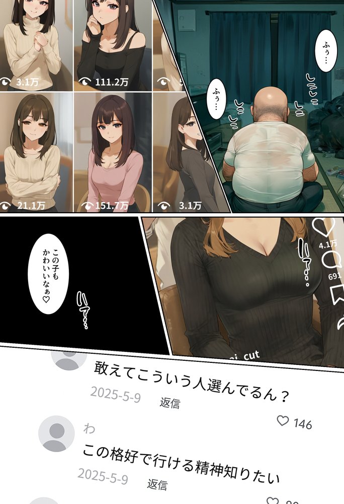 【ネトストおじさん】スキャンダルをネタに脅され調教〜キモオジのテクに快楽堕ちし海夢が性玩具になった話〜 無料エロ漫画 raw エロ同人誌画像 001