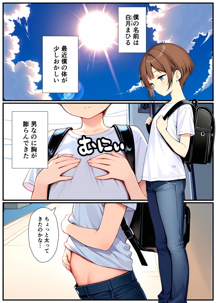 子宮誕生〜女の子になった体でセックスに溺れる学校生活〜 無料エロ漫画 raw エロ同人誌画像 001
