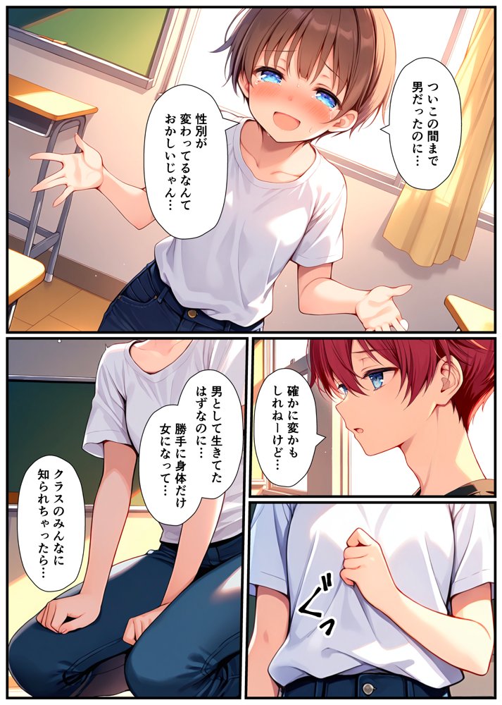 子宮誕生〜女の子になった体でセックスに溺れる学校生活〜 無料エロ漫画 raw エロ同人誌画像 020