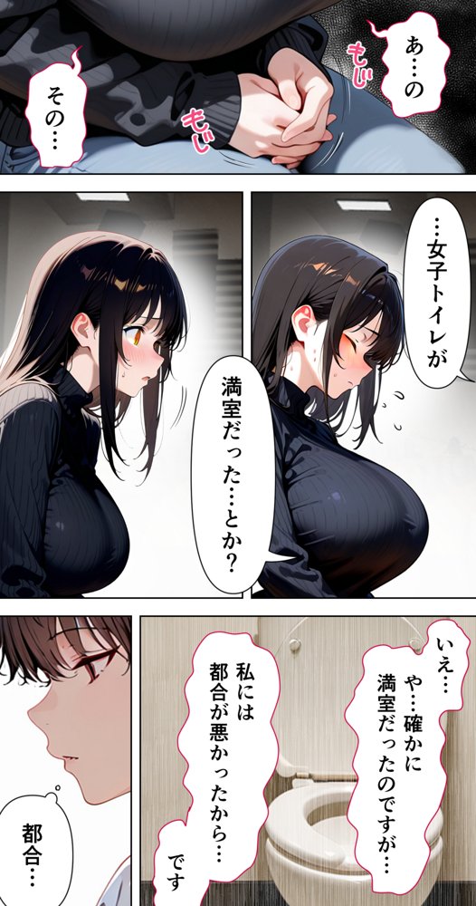 すけべ過ぎてシスターになるの諦めた私…大学の男子便所でオナってたら隣の個室もオナッててててっ…ひぃ思わずのぞいたら目が合って始まる…初恋？ 無料エロ漫画 raw エロ同人誌画像 046