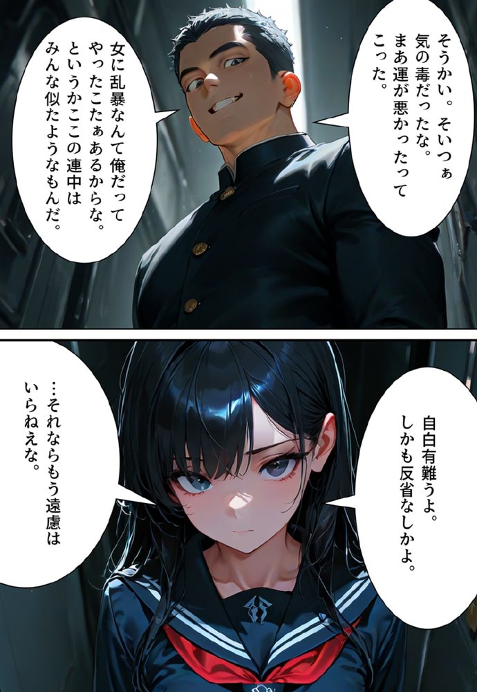 全校女体化★スクールジャッジ〜謎の美少女の裁きはセーラー服で下される〜 無料エロ漫画 raw エロ同人誌画像 013