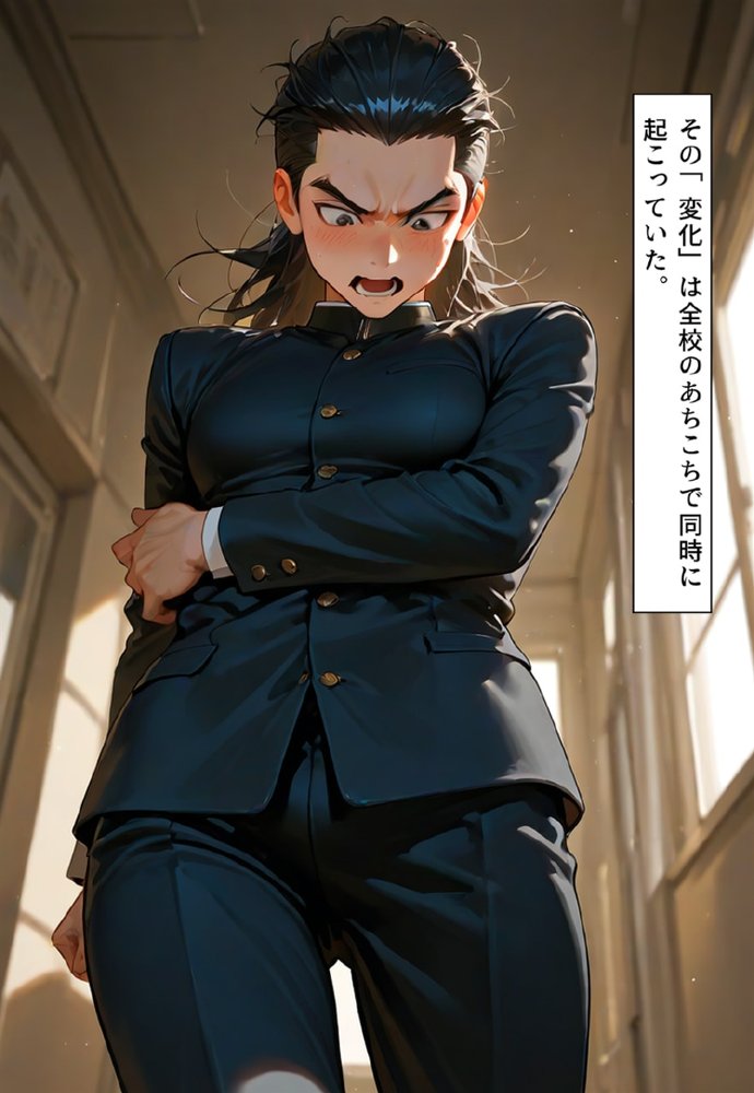全校女体化★スクールジャッジ〜謎の美少女の裁きはセーラー服で下される〜 無料エロ漫画 raw エロ同人誌画像 025