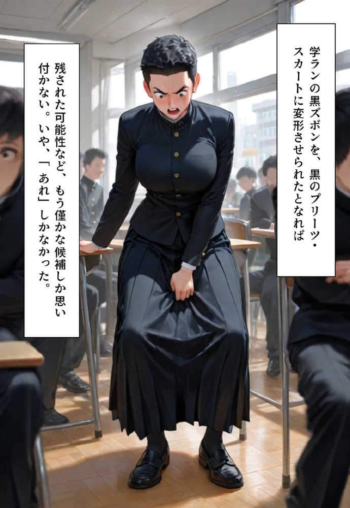 全校女体化★スクールジャッジ〜謎の美少女の裁きはセーラー服で下される〜 無料エロ漫画 raw エロ同人誌画像 039