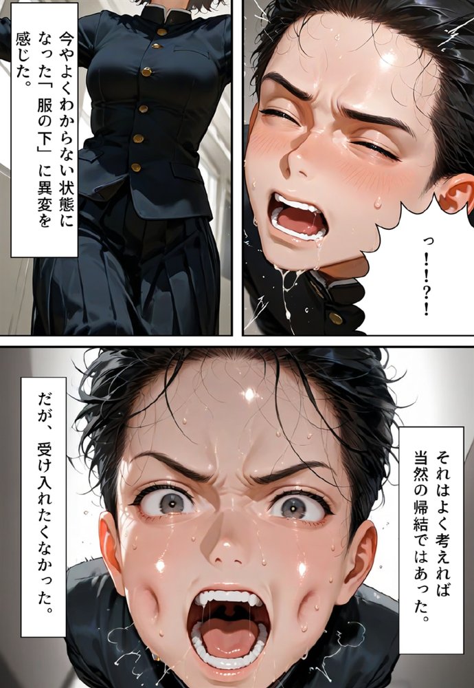 全校女体化★スクールジャッジ〜謎の美少女の裁きはセーラー服で下される〜 無料エロ漫画 raw エロ同人誌画像 040