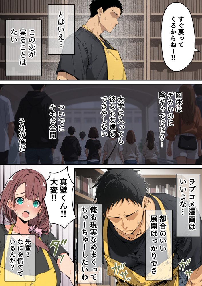 ずっと好きだった先輩から彼氏の相談をされるので、エロ同人を教えたら性指導することになった話 無料エロ漫画 raw エロ同人誌画像 008