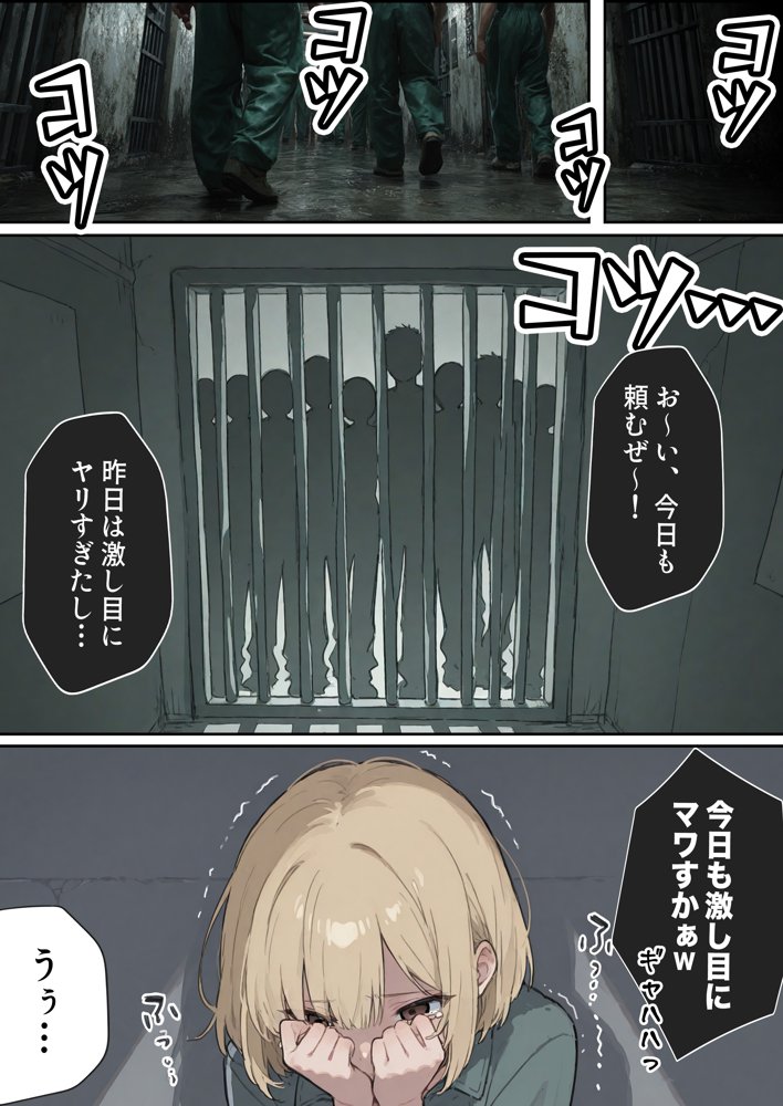 男性刑務所肉便器女  男として誤認逮捕されたOLの末路 無料エロ漫画 raw