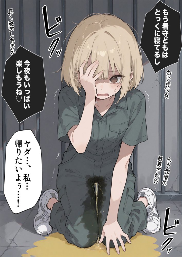 男性刑務所肉便器女  男として誤認逮捕されたOLの末路 無料エロ漫画 raw