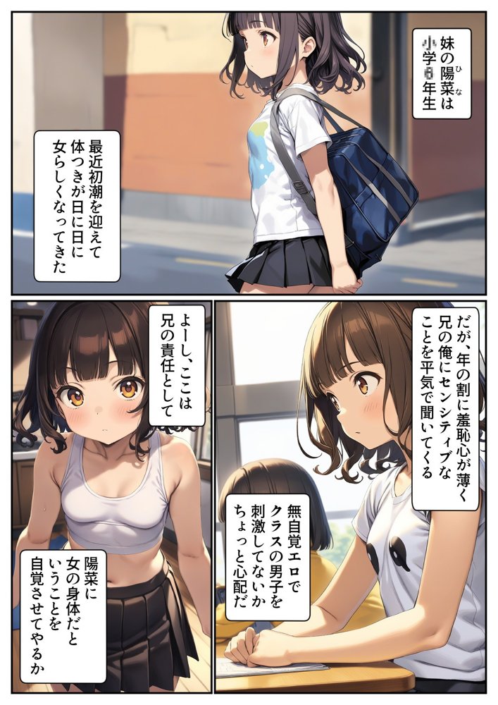 妹のブラを選ぶ。そしてセックスをする。 無料エロ漫画 raw