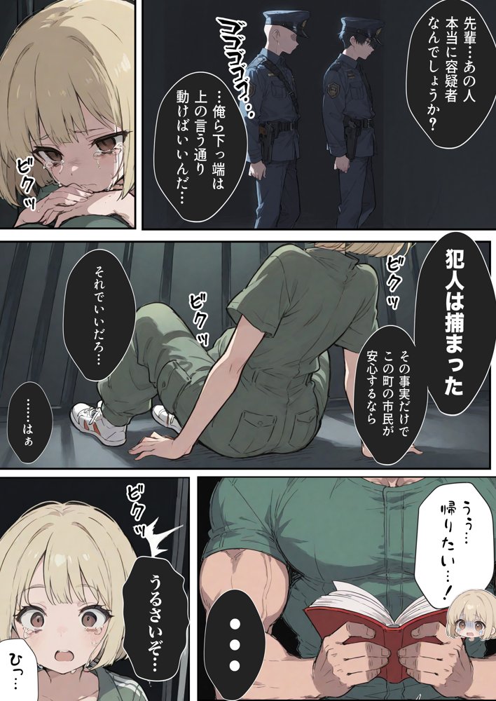 男性刑務所肉便器女  男として誤認逮捕されたOLの末路 無料エロ漫画 raw
