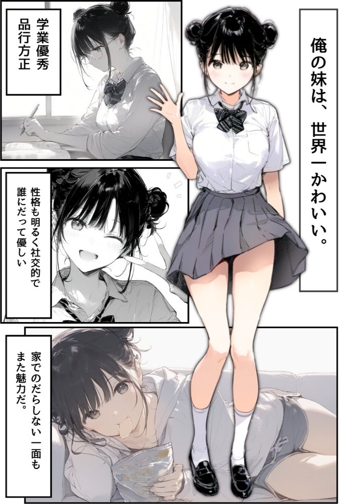 世界一かわいい俺の妹が突然連れてきた彼氏（おじさん）と超特濃種付けセックスをしていた件 無料エロ漫画 raw