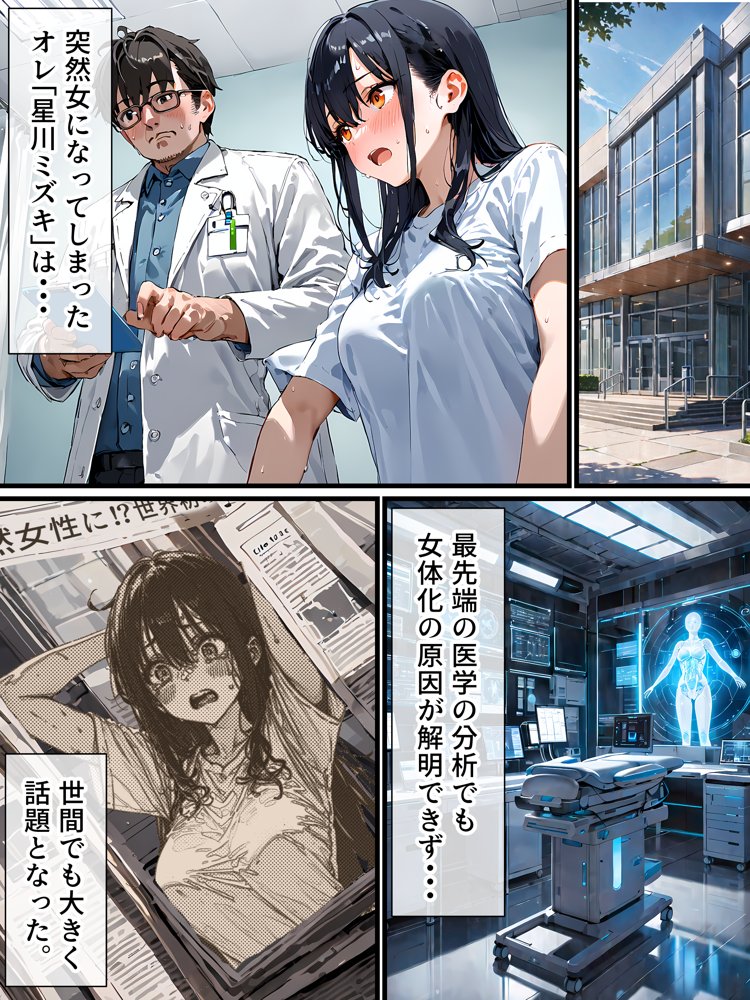 史上初！！元男の巨乳TS娘が衝撃のAVデビュー 無料エロ漫画 raw