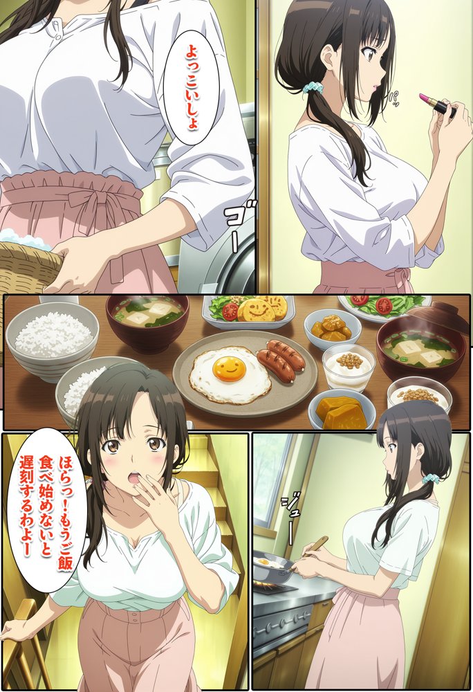 隣家に越してきた巨乳レス妻！！いただきます 無料エロ漫画 raw