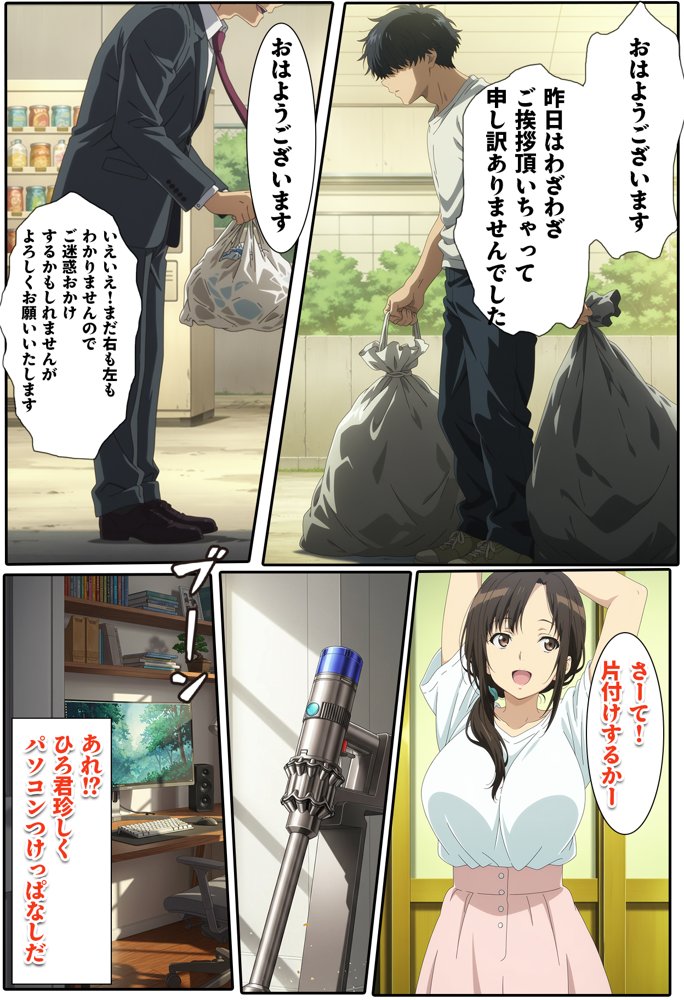 隣家に越してきた巨乳レス妻！！いただきます 無料エロ漫画 raw