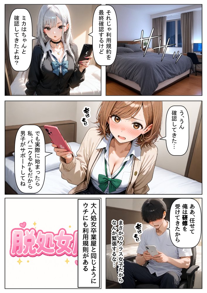 クラスで【処女卒業屋】を開業したら 無料エロ漫画 raw