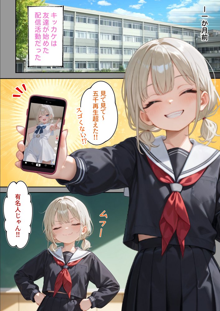 わからせ性教育〜大人しい清楚系J◯が裏垢配信やってたので、「お仕置き生徒指導」してやった〜 無料エロ漫画 raw