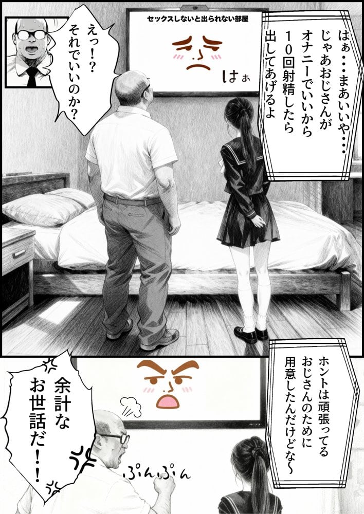 セックスしないと出られない部屋に娘の親友と閉じ込められたんだが・・・